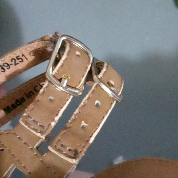 Tan Cut-Out Platform Wedge Sandals with Cork Heel Bohemian Beachy Casual Wedge - Picture 14 of 16